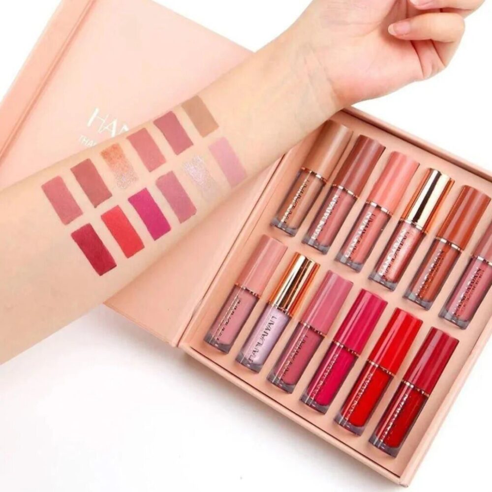 12pcs Mocallure Highly Pigmented Matte Lip Gloss - Image 2